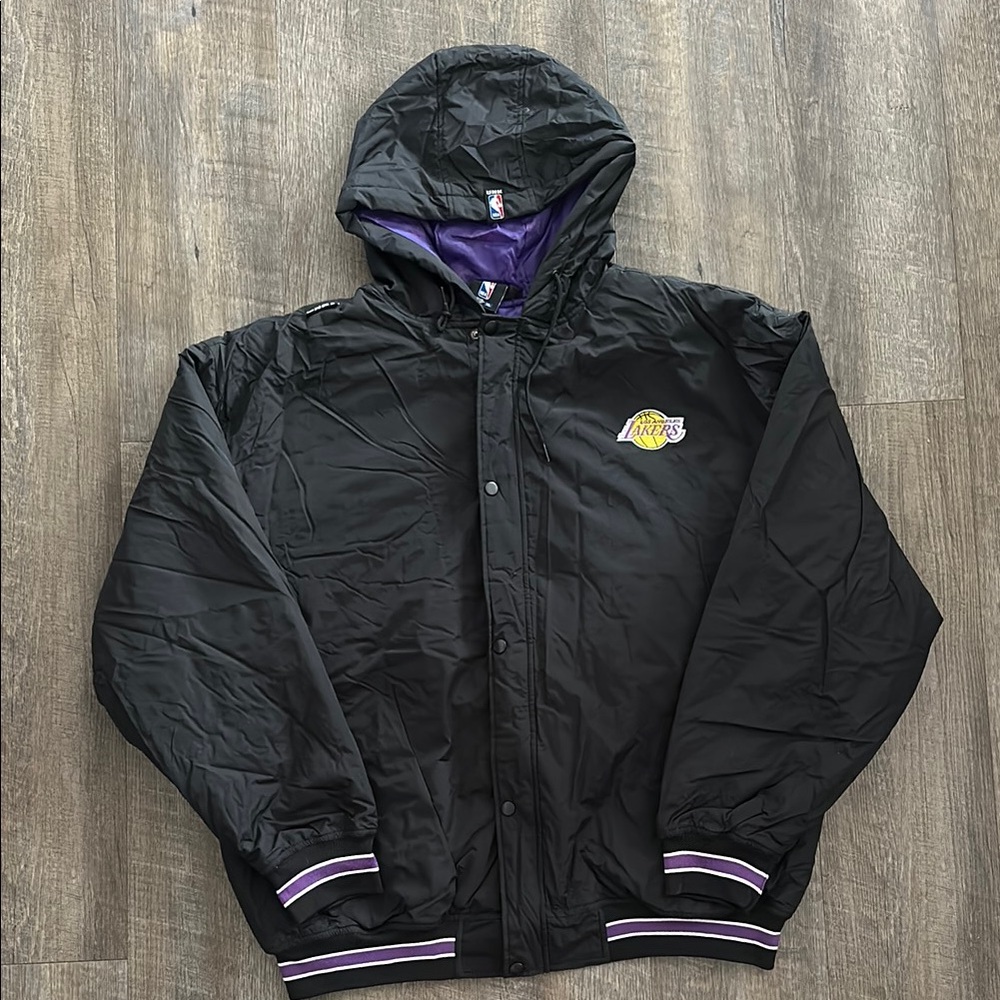 Unk Black and Purple Lakers Jacket